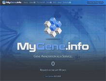 Tablet Screenshot of mygene.info